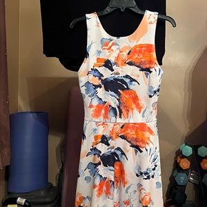 NWT Aqua floral dress, large
